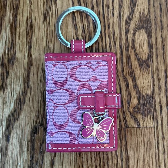 Vintage Coach Picture Frame Bag Charm / Keychain - NWOT